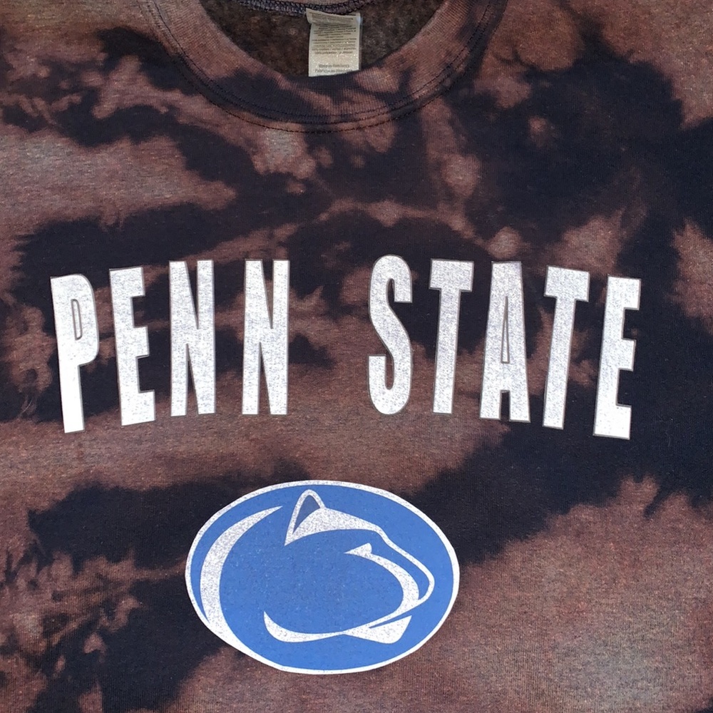CUSTOM MADE Acid Wash Penn State Crewneck - Picture 2 of 3